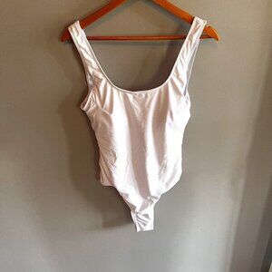 White One Piece Swimsuit Size Large Summer Mae Removable Pads